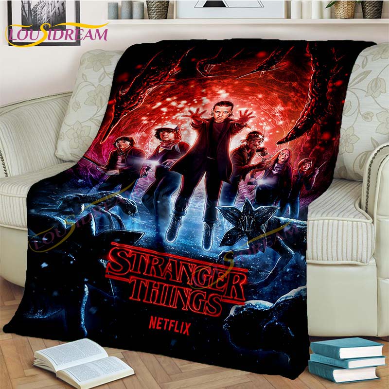 Одеяло «Очень странные дела», фланелевое одеяло с героями мультфильмов «Демодоги», одеяло ужасов для гостиной, дивана-кровати, детский подарок, домашний декор