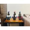 Metal Multicolor Musician Set of 3 With T-Light Stand Playing Musical Instrument Idol Handpainted Showpiece Office Decor (Each Size 7x12 Inch)