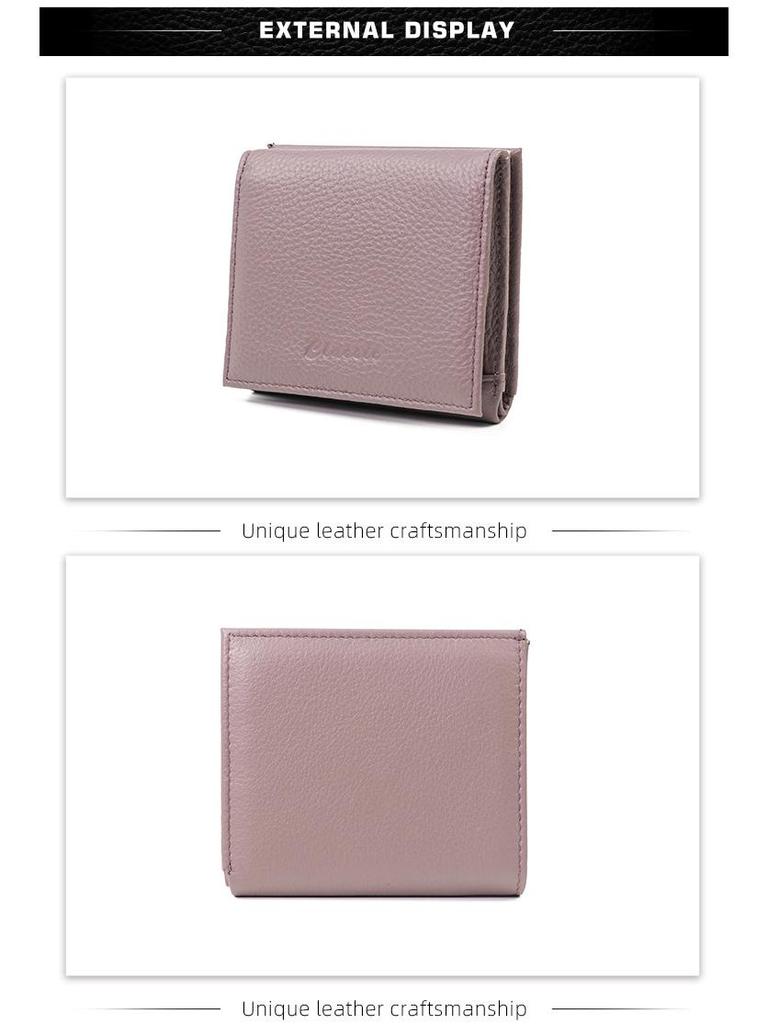 Женский кошелек и монетница из натуральной кожи