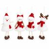 Angel Doll Hanging Plush Ornament Snowman Pattern Christmas Hanging Doll  Christmas Tree Decor