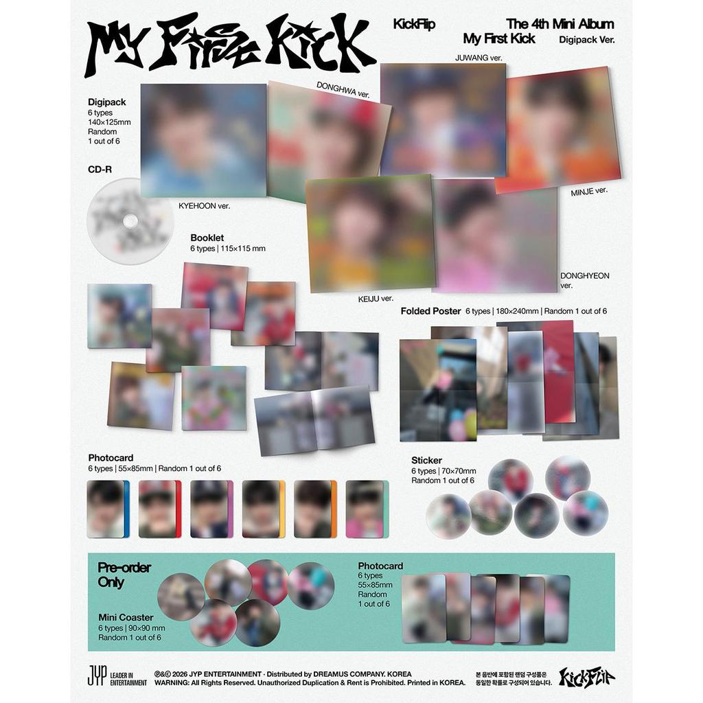 [POB] KickFlip Четвертый мини-альбом [My First Kick] - Digipack ver.