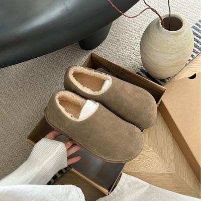 Женские зимние теплые сноубутсы большого размера, утепленная подкладка, ботильоны, нескользящая подошва, обувь для улицы, для пеших прогулок, альпинизма, спортивные лоферы