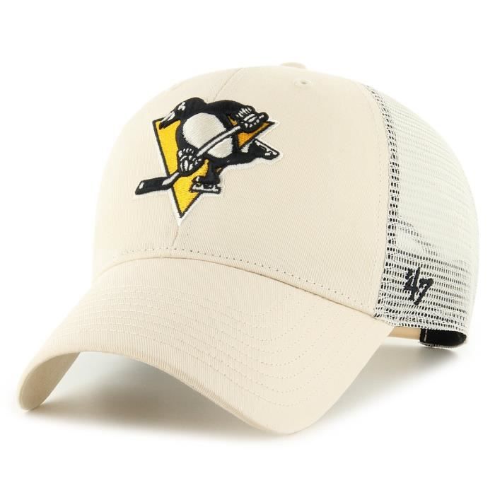 Casquette Trucker 47 Brand - BRANSON Pittsburgh Penguins Natural - Homme - Beige - Sportswear