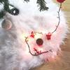 Fashion Home Decoration Children's Toy Carpet Christmas Plush Skirt Pure White Long Haired Christmas Tree Skirt