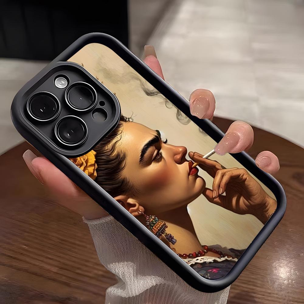 A-Art Frida Kahlo Phone Case For IPhone 17 Pro Max 15 Pro 16 14 Plus 12 13 Mini 11 Pro Shockproof Soft Cover