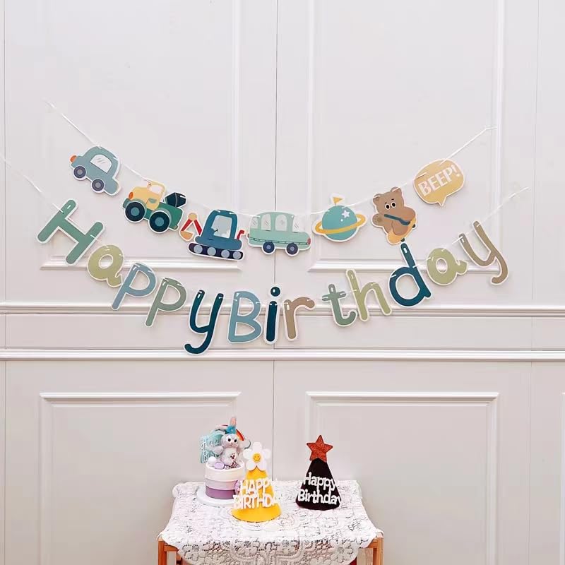 Украшение на день рождения Автомобиль Гирлянда для автомобиля Набор украшений на день рождения Украшение Воздушный шар на день рождения Подарок на день рождения Воздушный шар на день рождения С днем рождения