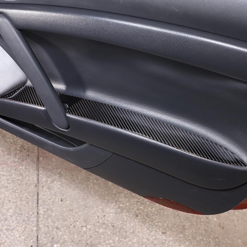 Для Mitsubishi Eclipse 2006-2011 мягкое углеродное волокно автомобиля внутренняя дверь подлокотник панель накладка накладка наклейка автомобиля