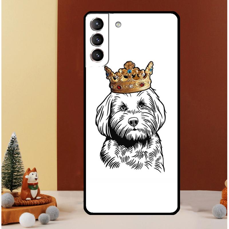 Мультяшный чехол Cavoodle Cavapoo для Samsung Galaxy S22 S23 S24 Ultra Note 20 10 Plus S8 S9 S10 S20 FE S21 FE