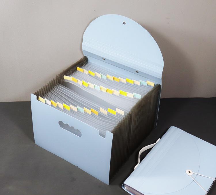 Портативная многослойная папка-гармошка формата А4 - Большая вместимость для офиса и студентов