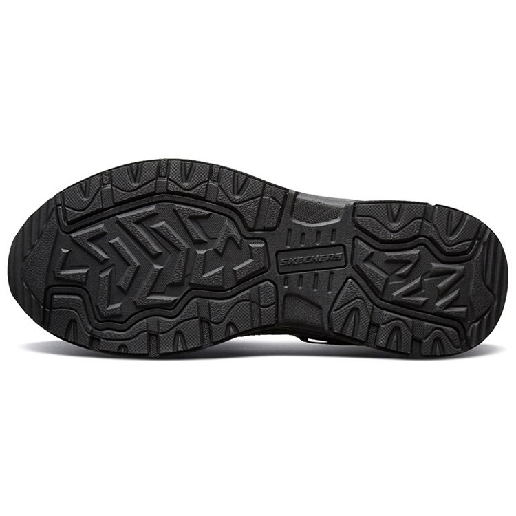 Skechers Шнуровка Амортизирующие Нескользящие Прочные Низкие Беговые Кроссовки Мужские Кроссовки Черный 51893-BBK