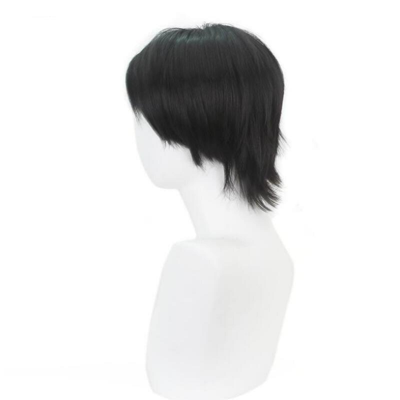 30 см аниме Otsukotsu Yuta парики черный дзюдзюцу кайсен короткие термостойкие синтетические волосы аниме косплей парик