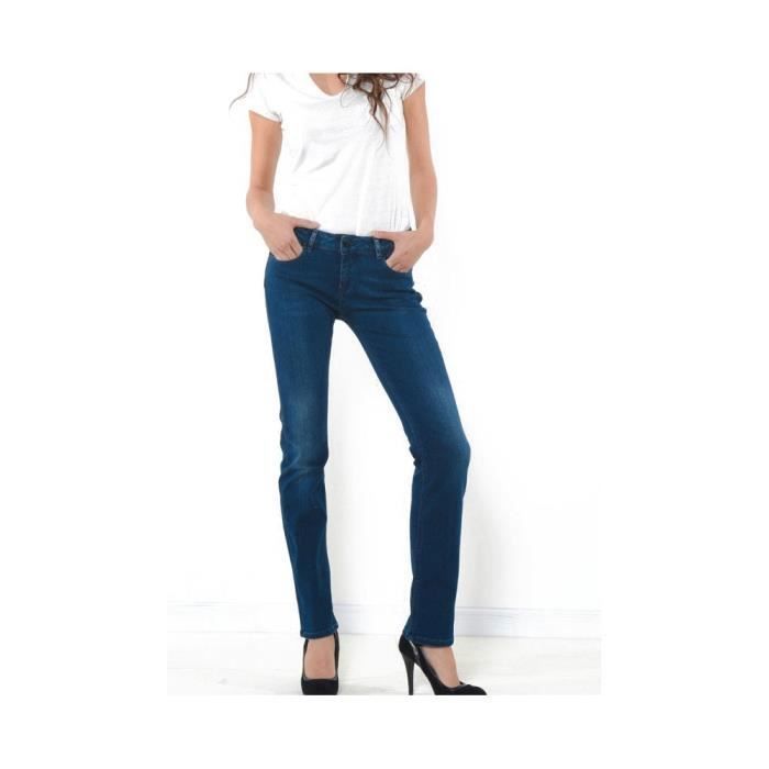 Jean Kaporal Wilda Fusion - KAPORAL - Femme - Bleu - Coupe demi slim - Taille semi haute - Braguette zippée