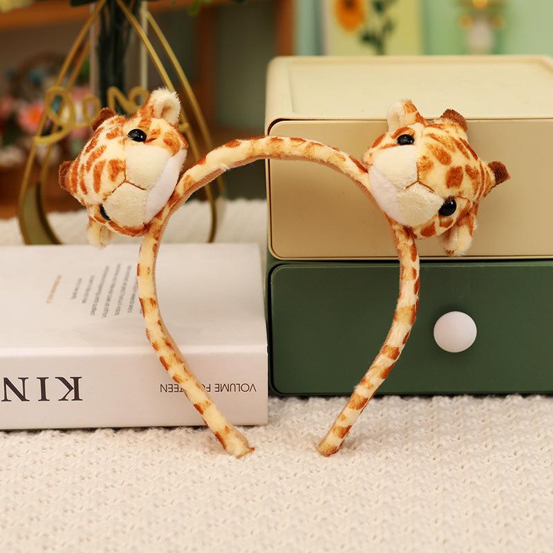 Мультяшный Животный Тигр Хвост Лапа Плюшевая Игрушка Динозавр Леопард Перчатки Повязка на Голову Кукла Детский Реквизит для Выступлений