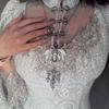 Готическое панк ожерелье с крестом дьявола, изысканный кулон в форме крыла, ювелирный подарок