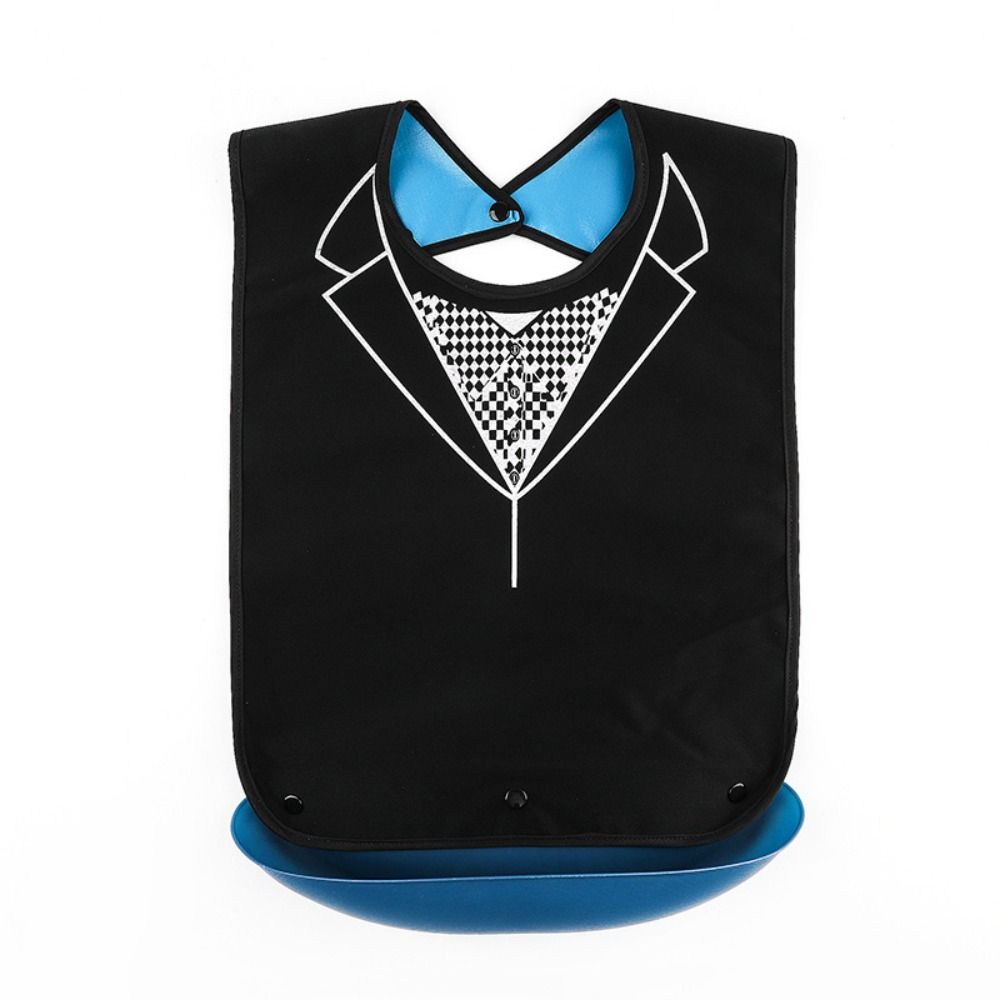 Reusable Eating Apron Leakproof Bib Protectors Portable Adult Bibs Elderly Eatingtime Tool