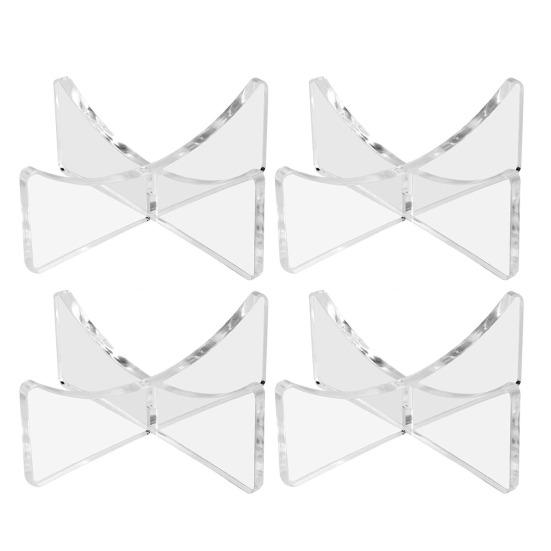 1/4Pcs Acrylic Ball Display Stand High Stability Strong Load-bearing Transparent Football Basketball Ball Display Holder Storage Rack