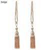 1 Pair Home Decor Large Simple Tie Backs Braided Tiebacks Holder Strap Tassel Curtain Rope