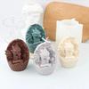 Cute Small Animal Dragon Candle Mold Silicone Desktop Decor Gypsum Aromatherapy Candle Making Tools Soy Wax Resin Soap Mould