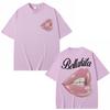 Rapper Omar Courtz Album Mouth Graphic T Shirts Men Women Fashion Design Aesthetic T Shirt Cotton Oversized T-shirts Streetwear