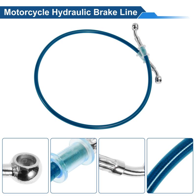 Motoforti 80cm Motorcycle Brake Clutch Oil Hose Line Blue