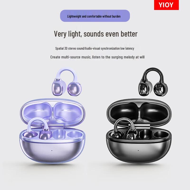 YIOY Z50S Ultra Open-Ear Bluetooth Ear-Clip Headphones