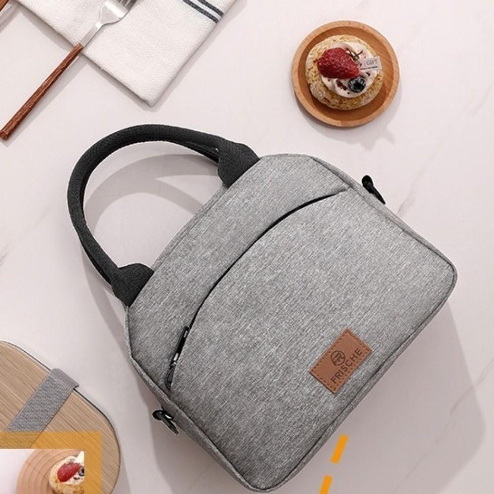 Oilproof Cooler Bag Leakproof Food Bag Portable Insulated Bag Office