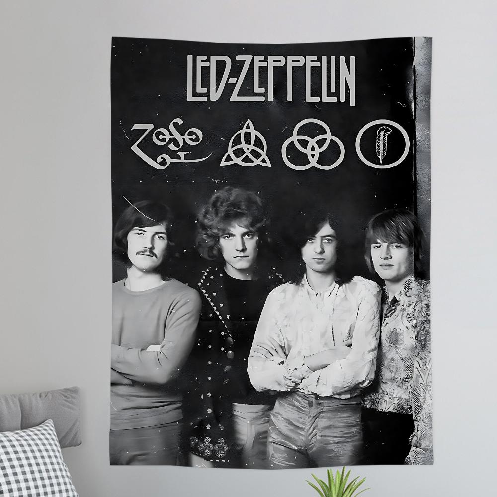 Band LLed ZZeppelin Colorful Tapestry Wall Hanging Bohemian Wall Tapestries Mandala Wall Art Decor
