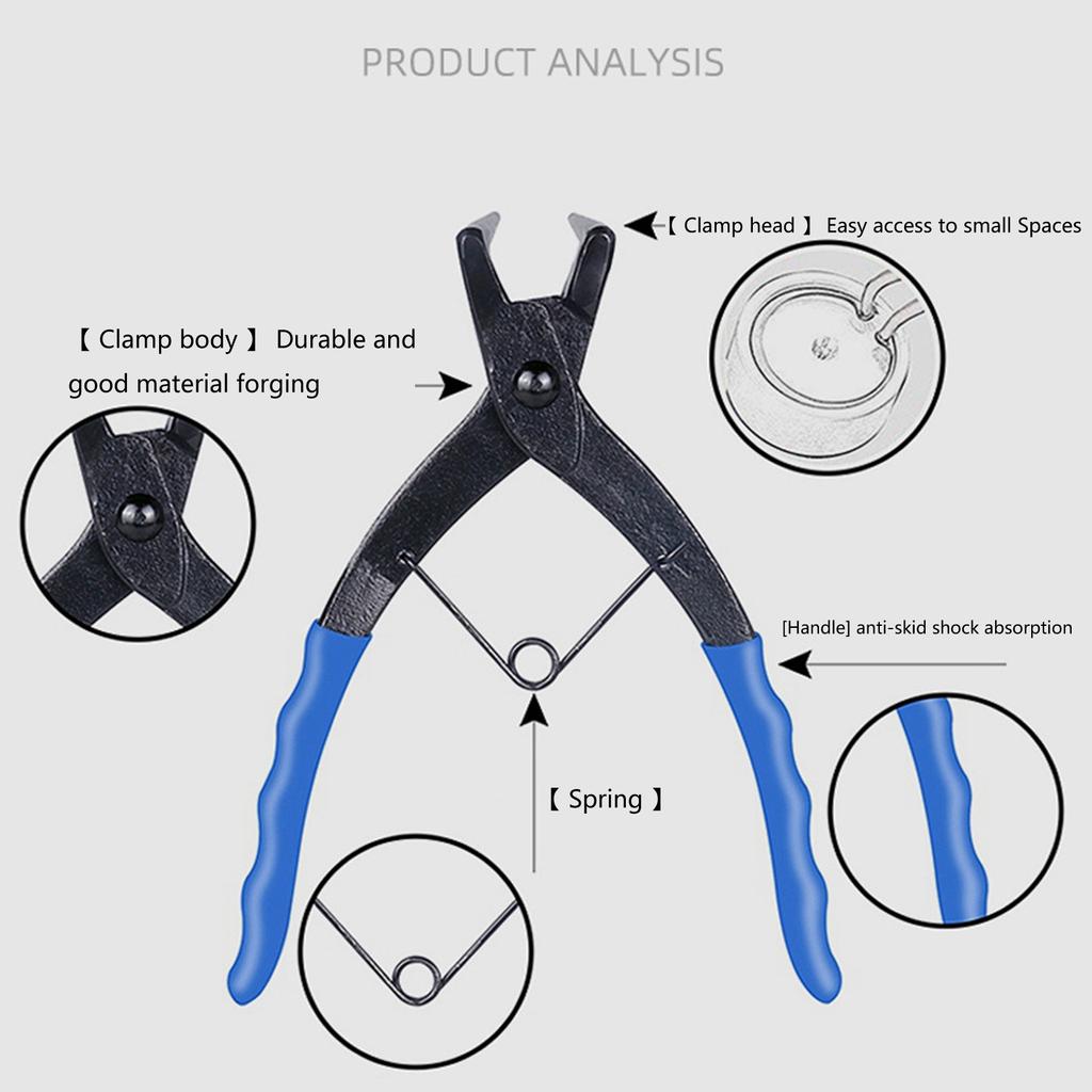 Сверхпрочные плоскогубцы для стопорных колец цилиндра Съемник внутренних колец Стопорные плоскогубцы Плоскогубцы с изгибом 90 градусов Длинногубцы