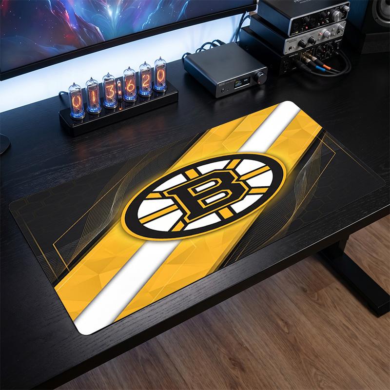 Коврик для мыши с узором Boston Bruins Анти?Нескользящий резиновый коврик для стола для игр, работы, украшение рабочего стола