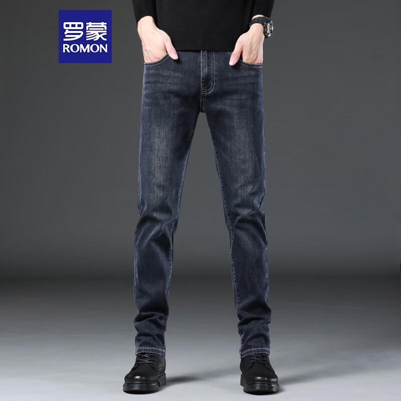 ROMON Men's 9018 Stretch Straight-Fit Jeans