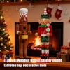 Классические Деревянные Орехоколы Фигурка Солдатика Праздничные Сезонные Украшения Идеально Для Рождественских Вечеринок Настенные Полки