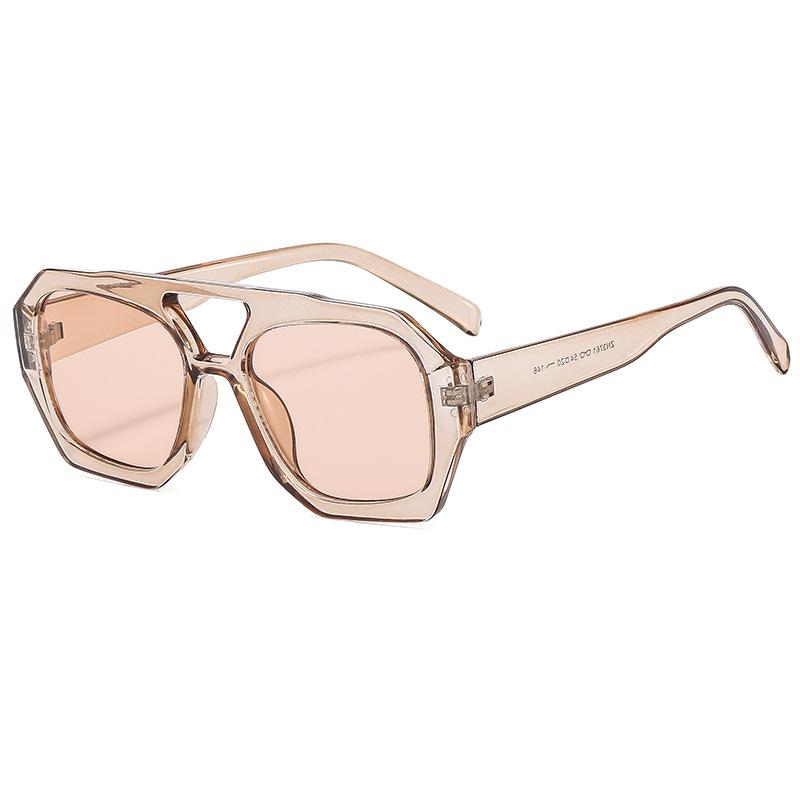 Ретро Солнцезащитные Очки с Двойным Мостиком Модные Солнцезащитные Очки для Женщин Роскошные Ромбовидные Солнцезащитные Очки Ins Трендовые UV400