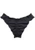 Купальник Двусторонний низ с волнистым краем Бикини [Sanas] (L, (PT) черный)