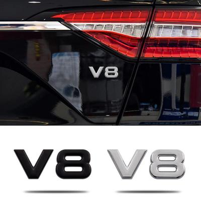 3D Металлическая эмблема V6 V8 для модификации - Наклейка задняя этикетка большого объема