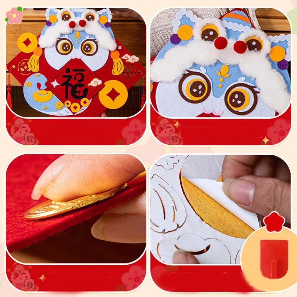 Handmade New Year's Festive Hanging Ornaments Best Wishes Cartoon Hanging Decorations  Living Room