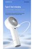 Handheld Mini Fan: Portable Silent USB Rechargeable Electric Fan for Desktop and Outdoor Use