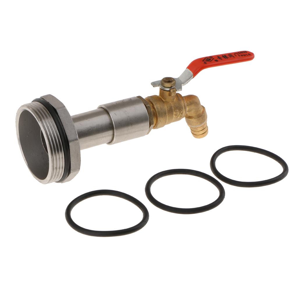 Tank Tap Replacement DN50 Stainless Steel Oil Barrel Faucet for 200L Drum