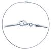 [M7286] - Silver 'Omega' Silver Necklace - 42 Cm 2 Mm (rhodium-plated)