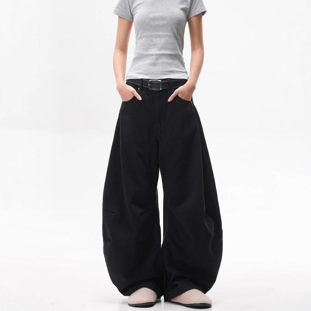 Унисекс Ретро 3D Силуэт Джинсы Сабля - Весна/Осень Свободного Кроя Универсальные Брюки