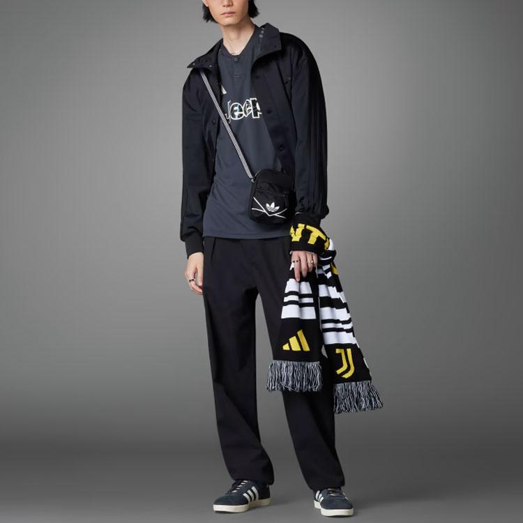 Adidas Juventus 23/24 Third Jersey With Letter Print V-Neck Short Sleeve Men Soccer Jersey Dark-Grey HR8250