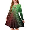 Girls' Princess Dress - Long Sleeve A-Line T-Shirt Dress Christmas Day