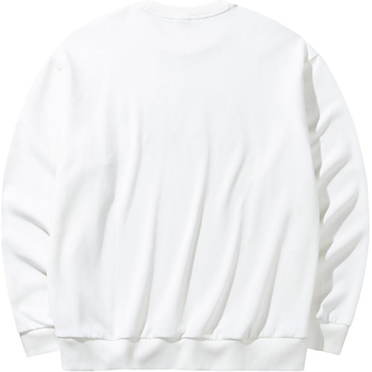 Anta Comfortable Casual Round Neck Versatile Sweatshirt Men Tops Ivory-White 952438706-1