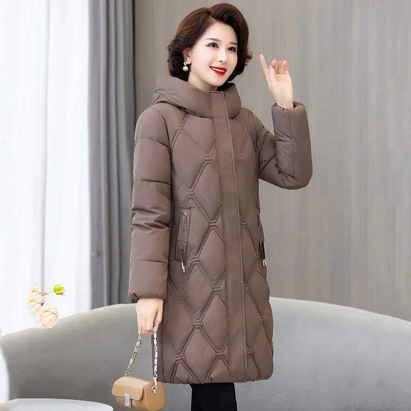 Snow Wear Winter Coat for Women Down Jacket Warm Thicken Casual Loose Hooded Winter Jacket Long Parkas Overcoat