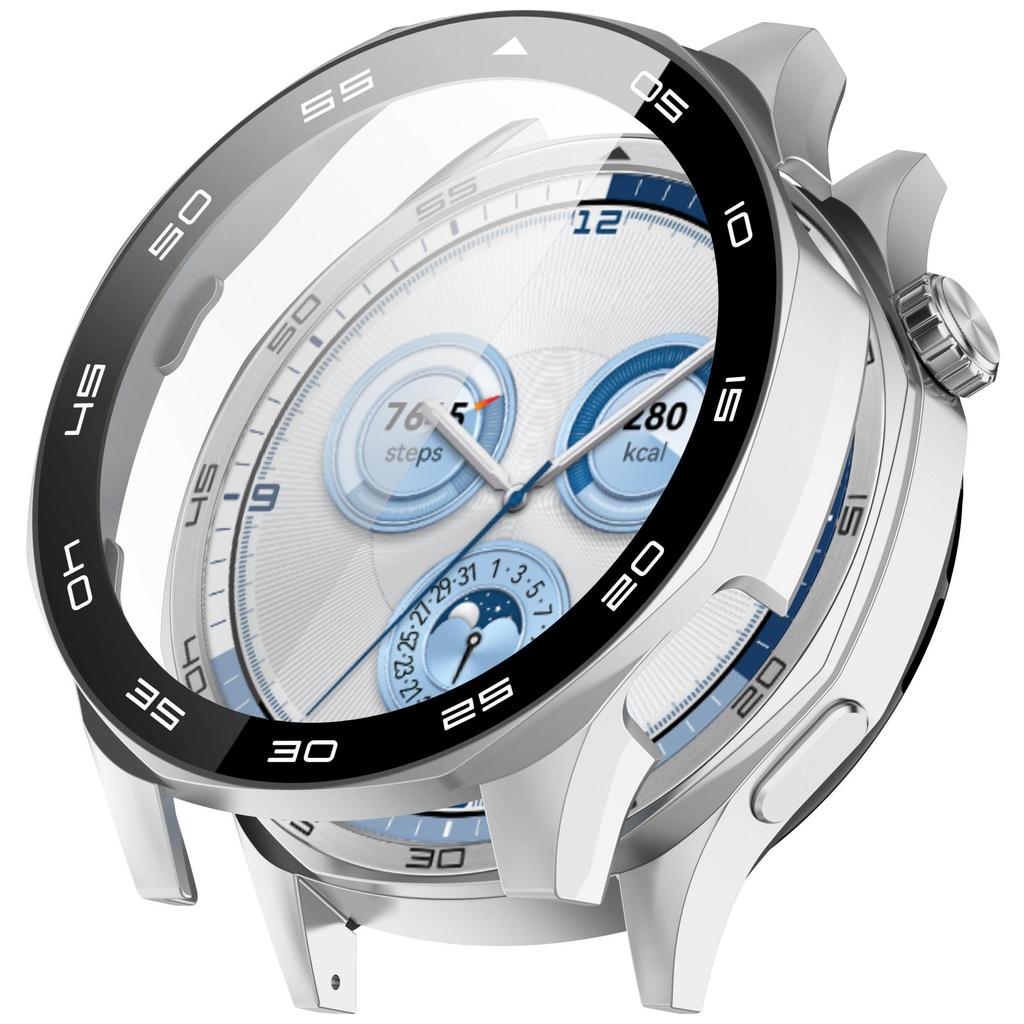 PC+закаленное стекло защитный чехол для Huawei Watch GT5 46 мм полноэкранный защитный чехол бампер