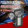 Светодиодные фонари на солнечной энергии Многофункциональный портативный свет Перезаряжаемый Кемпинговый рабочий свет Зарядка от солнца 4 режима Фонарик