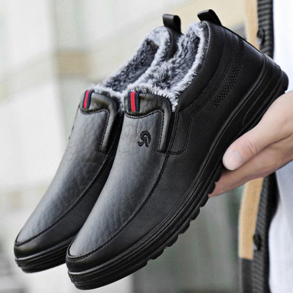 Новые осенне-зимние мужские теплые и водонепроницаемые высокие сапоги, нескользящая износостойкая повседневная обувь