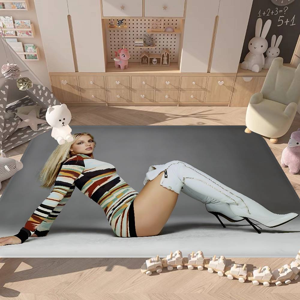 Retro Singer Britney Spears Door Mat Nordic Style Bedroom Living Room Doormat Home Balcony Anti-Slip Alfombra