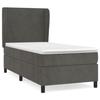 Maison Exclusive - Sommier à lattes de lit et matelas Gris foncé 90x190 cm Velours