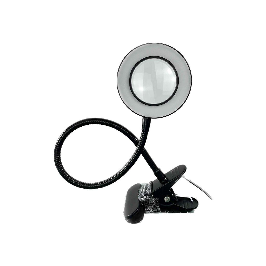 4-Inch Ring Beauty Magnifying Mirror with Clip Light for Makeup, Eyebrow Tattoo, and Fill Light.