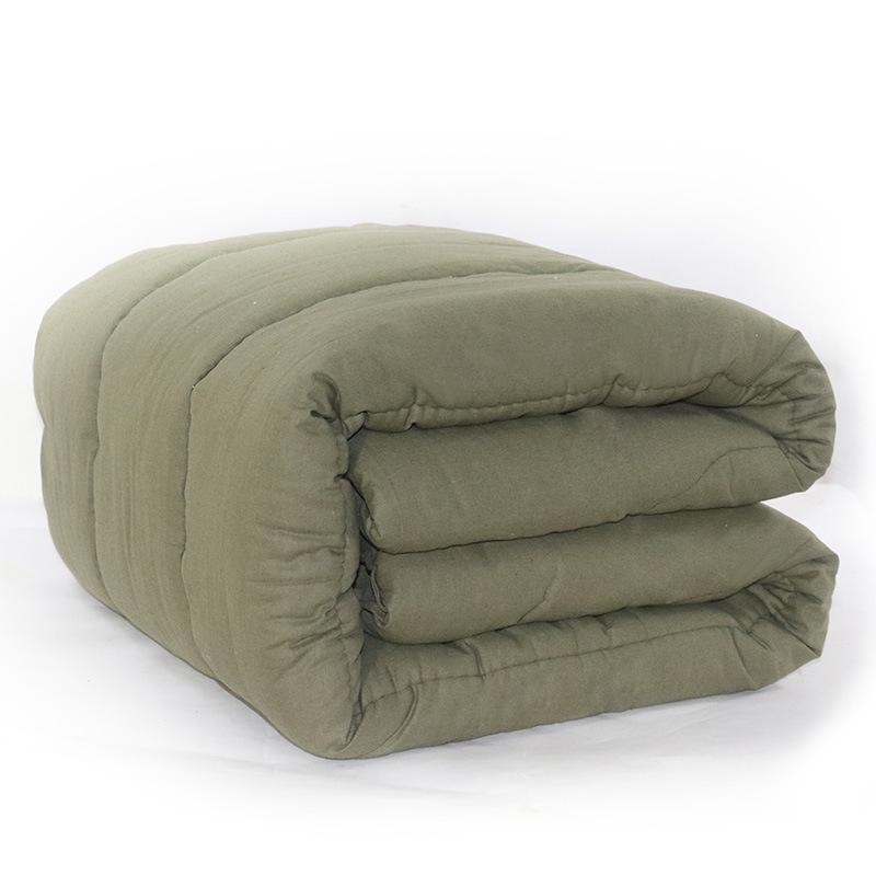 Матрас для студенческого общежития армейского зеленого цвета с белым термоклеем для военной подготовки